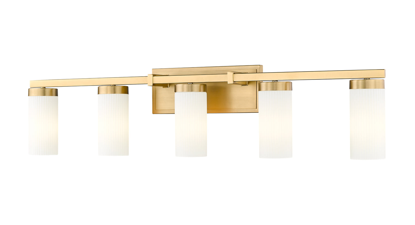 3044-5V-MGLD - Danica 5 Light 39" Vanity - Modern Gold
