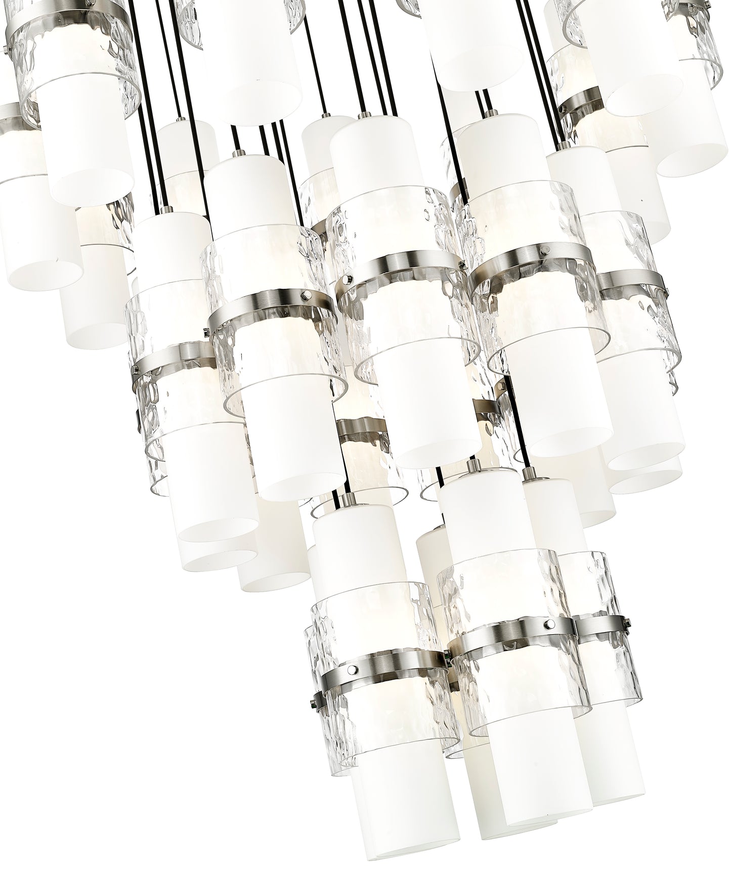 1946P-27R-BN - Cayden 27 Light 36" Chandelier - Brushed Nickel