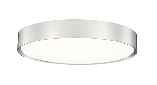 1014F20-BN-LED - Kawan 1 Light Flush 20" Mount - Brushed Nickel