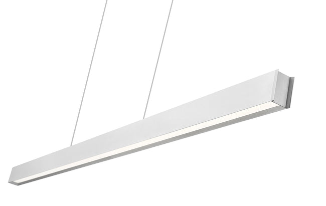1016-72L-BN-LED - Hudson 1 Light Linear 72" Chandelier - Brushed Nickel