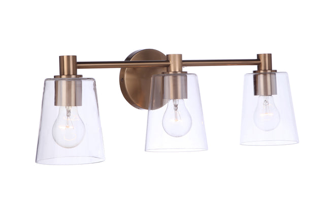 12623SB3 - Emilio 3 Light 23" Wide Vanity Light - Satin Brass