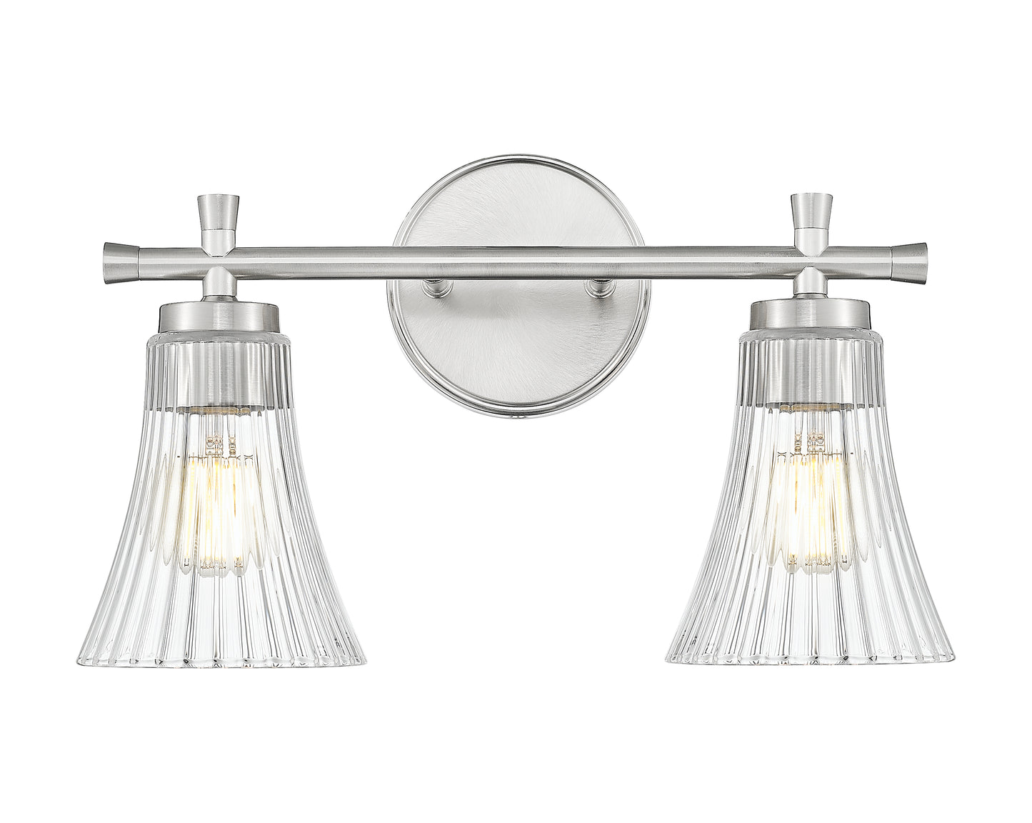 7519-2V-BN - Belle 2 Light 16" Vanity - Brushed Nickel