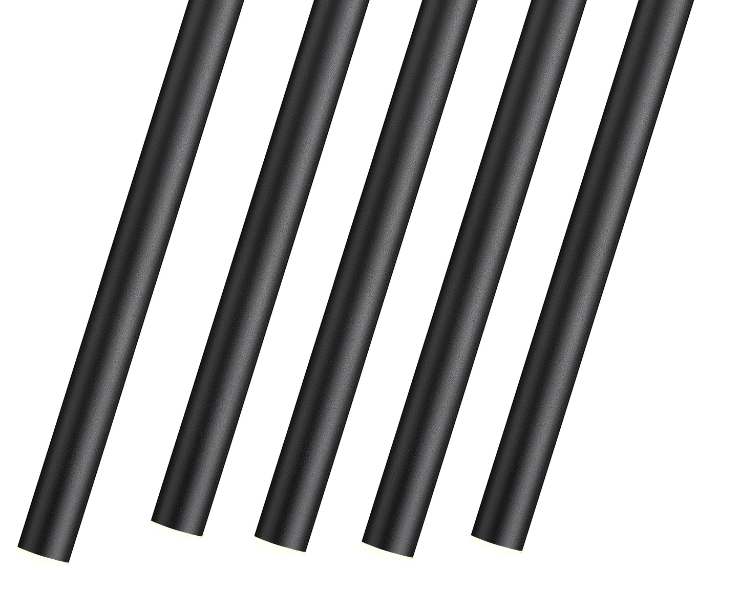 919MP24-5L-MB-LED - Forest 5 Light Linear 42" Chandelier - Matte Black