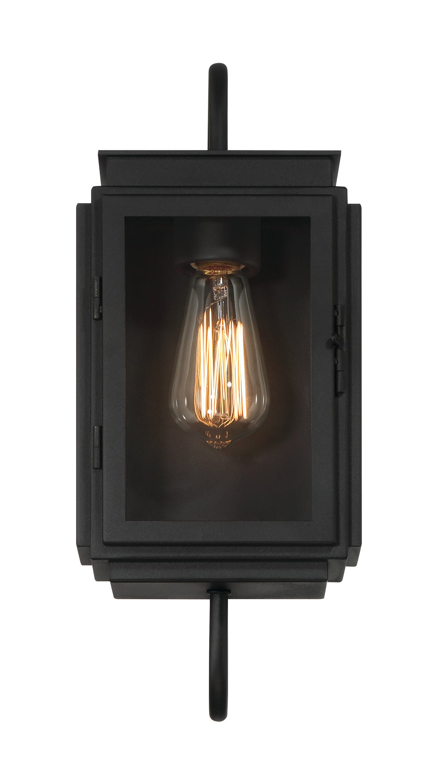 ZA7704-TB - Irving 1 Light 17" High Outdoor Wall Lantern - Textured Black