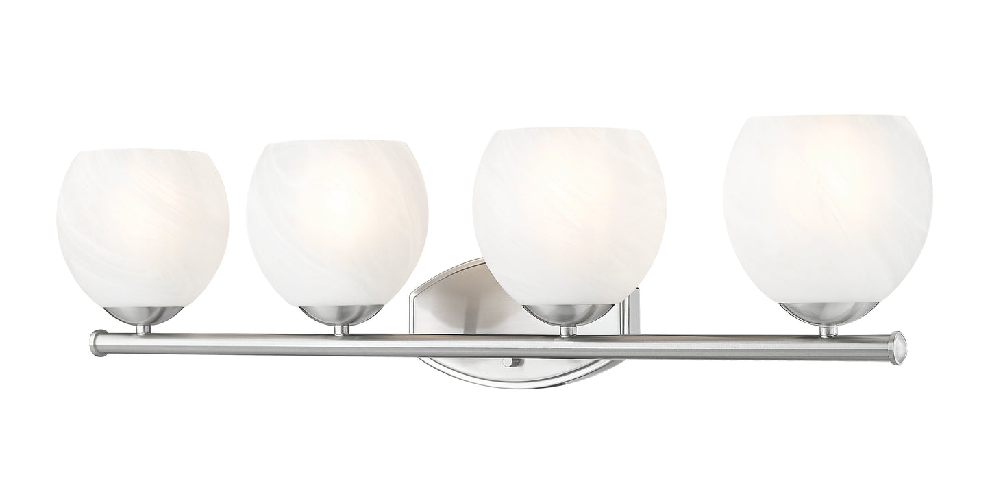 1963-4V-BN - Colette 4 Light 32" Vanity - Brushed Nickel