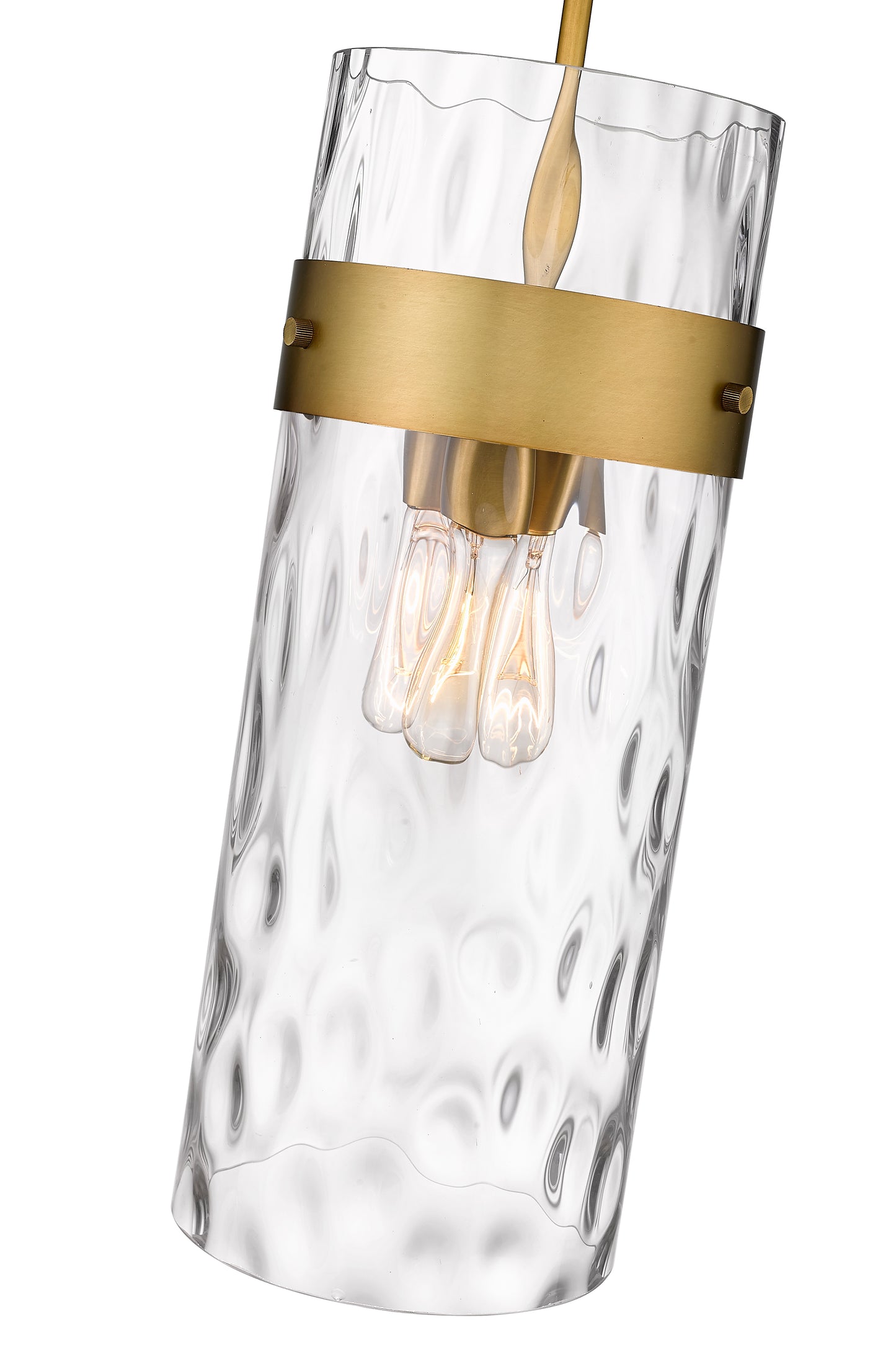 3035P9-RB - Fontaine 3 Light 9" Pendant - Rubbed Brass