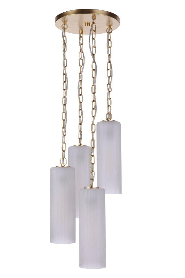 57994-SNG - Myos 4 Light 12" Wide Pendant - Sunset Gold