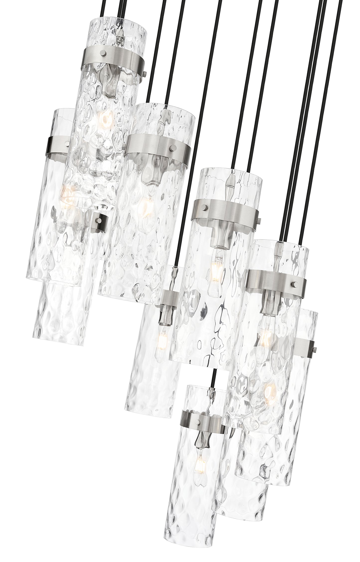 7002P5-11R-BN - Fontaine 11 Light 26" Chandelier - Brushed Nickel