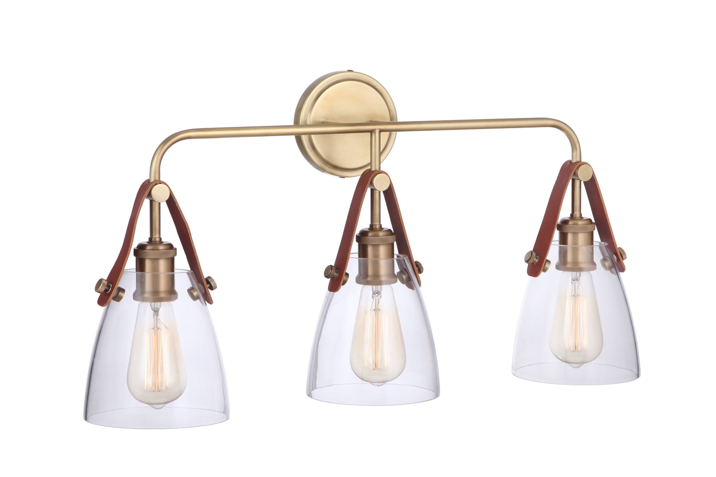51303-VB - Hagen 3 Light 26" Wide Vanity Light - Vintage Brass