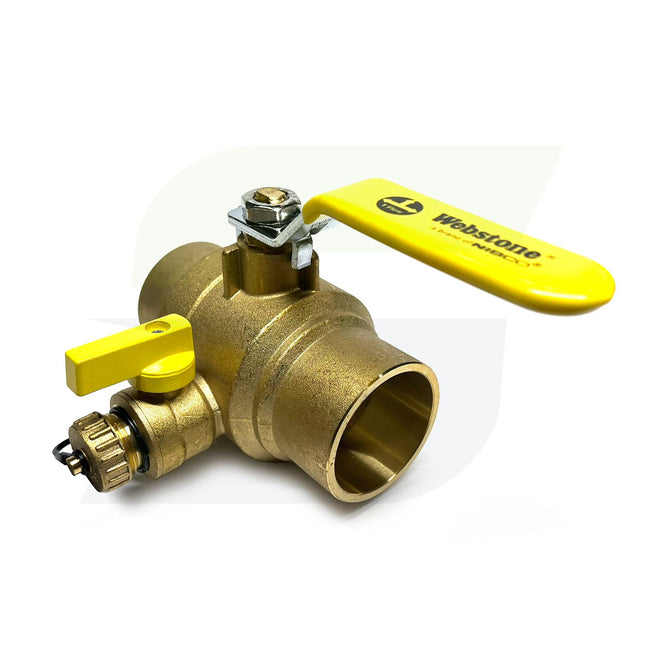 50617 - 2" Sweat Lead Free Ball Valve with Drain