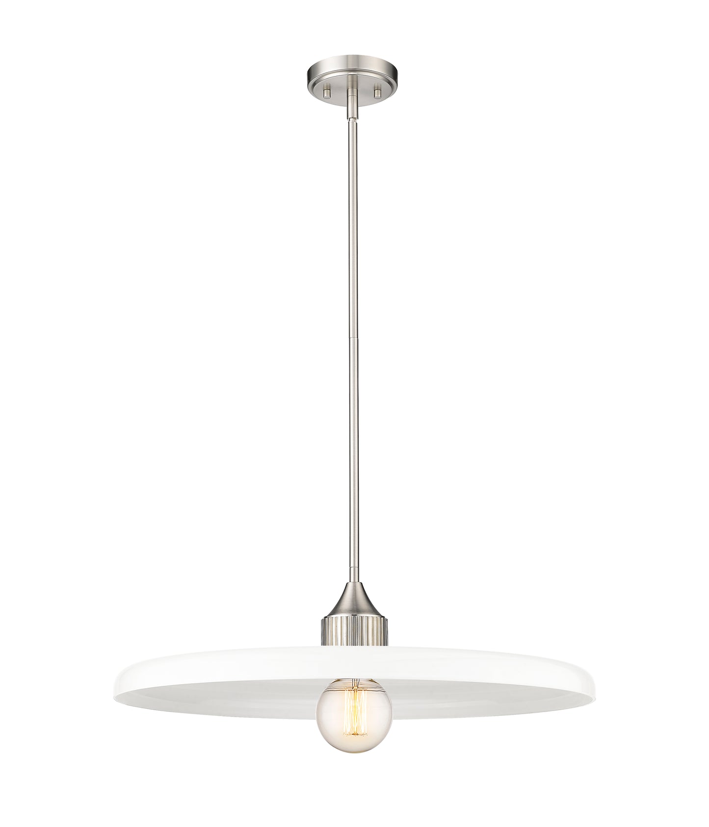 820P24-BN - Paloma 1 Light 24" Pendant - Brushed Nickel
