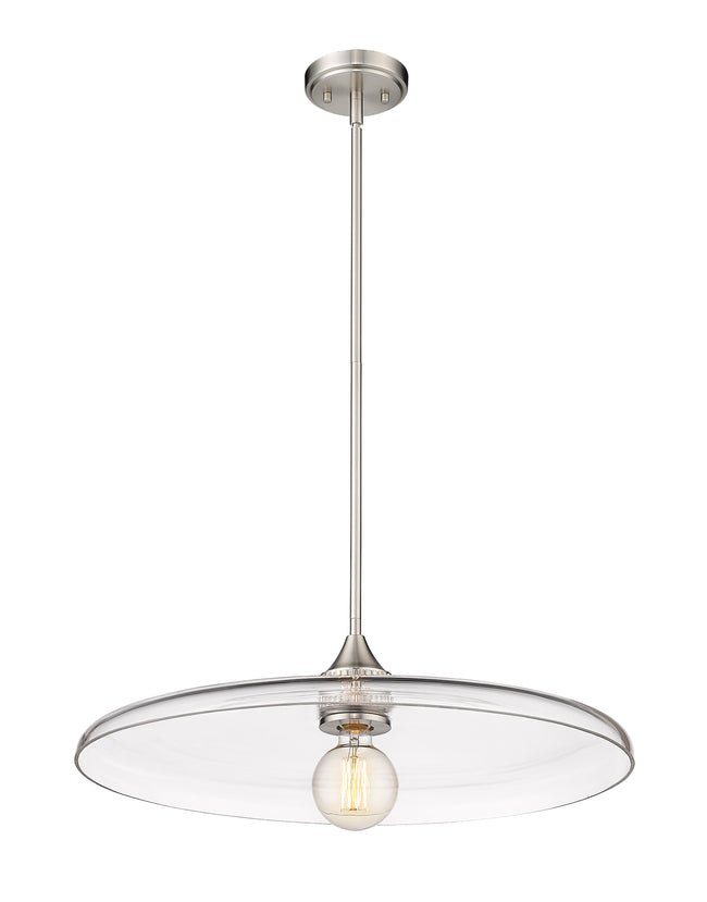 821P24-BN - Paloma 1 Light 24" Pendant - Brushed Nickel