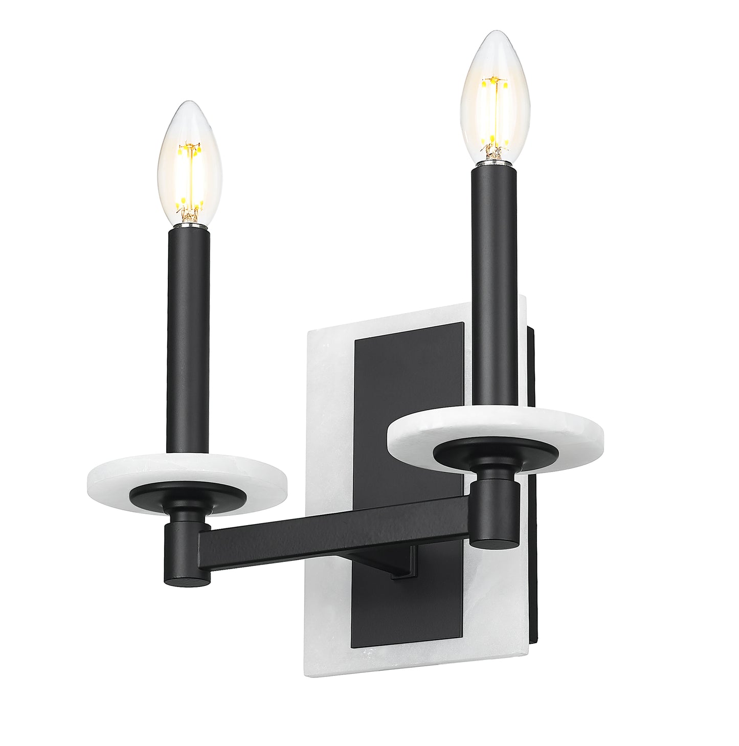 3045-2S-MB - Kaden 2 Light Wall 9" Sconce - Matte Black