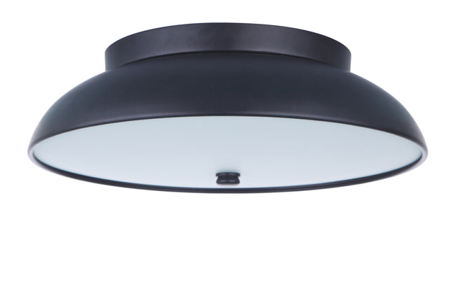 X6813-FB-LED - Soul 1 Light 12.5" Wide Flush Mount - Flat Black