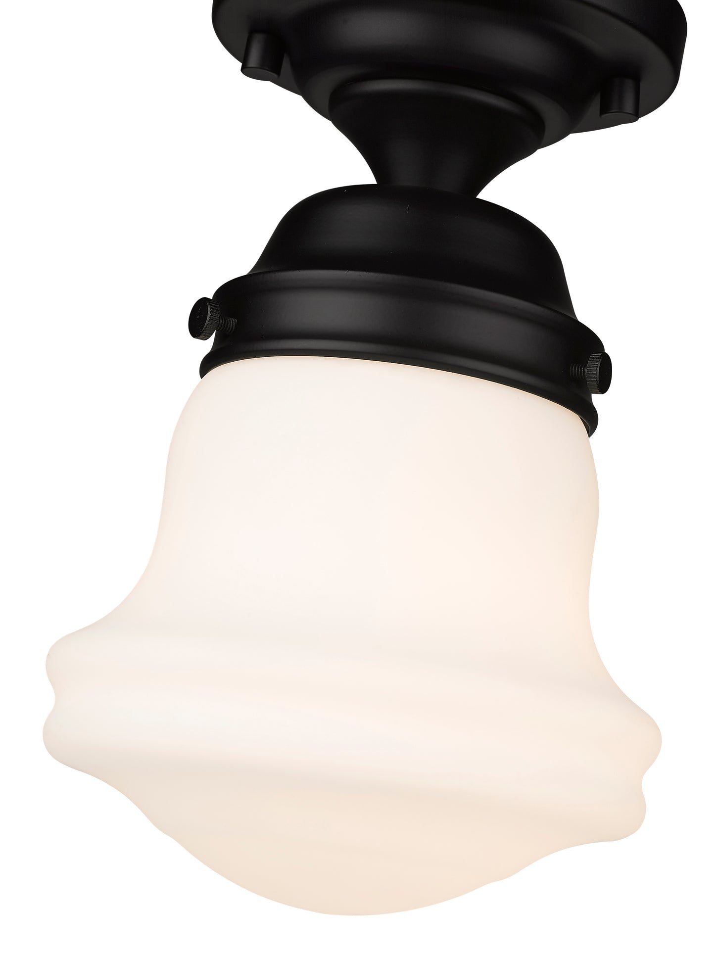 735F1-MB - Vaughn 1 Light Flush 6" Mount - Matte Black