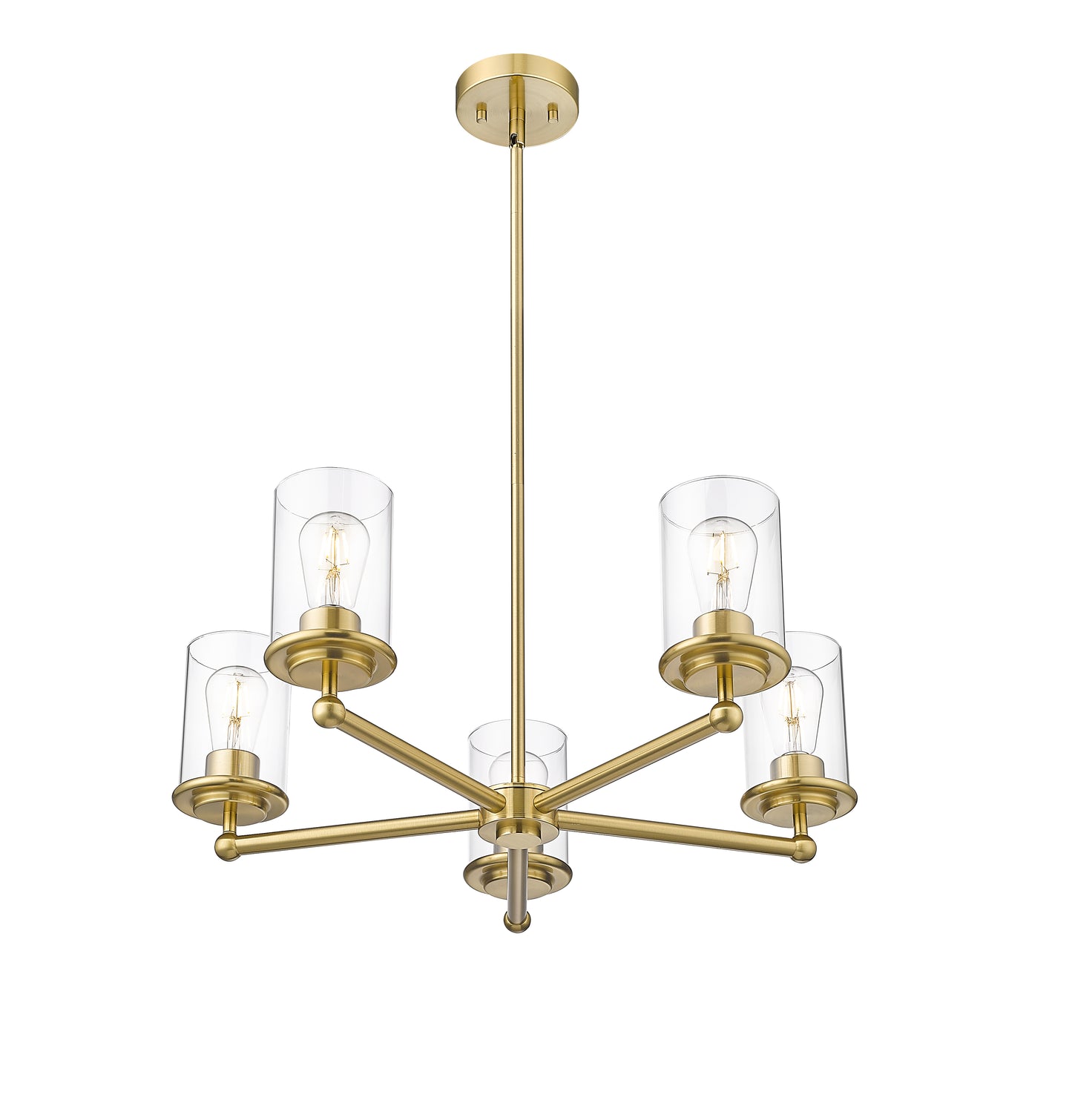 742-5LG - Thayer 5 Light 26" Chandelier - Luxe Gold
