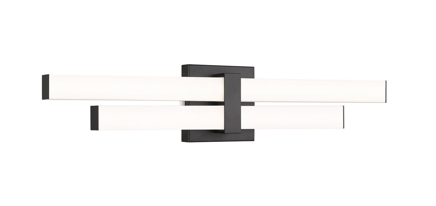 1008-25W-MB-LED - Zane 2 Light 25" Vanity - Matte Black