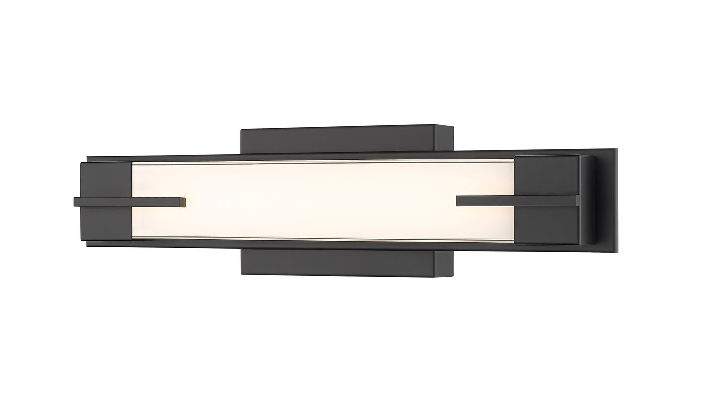 4100-18W-MB-LED - Chase 1 Light 18" Vanity - Matte Black