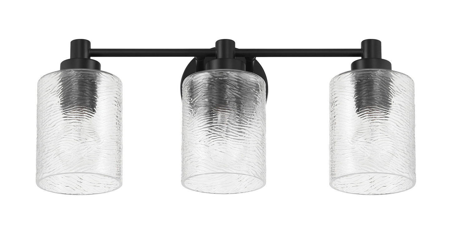 60203-FB - Lyndsey 3 Light 20" Wide Vanity Light - Flat Black