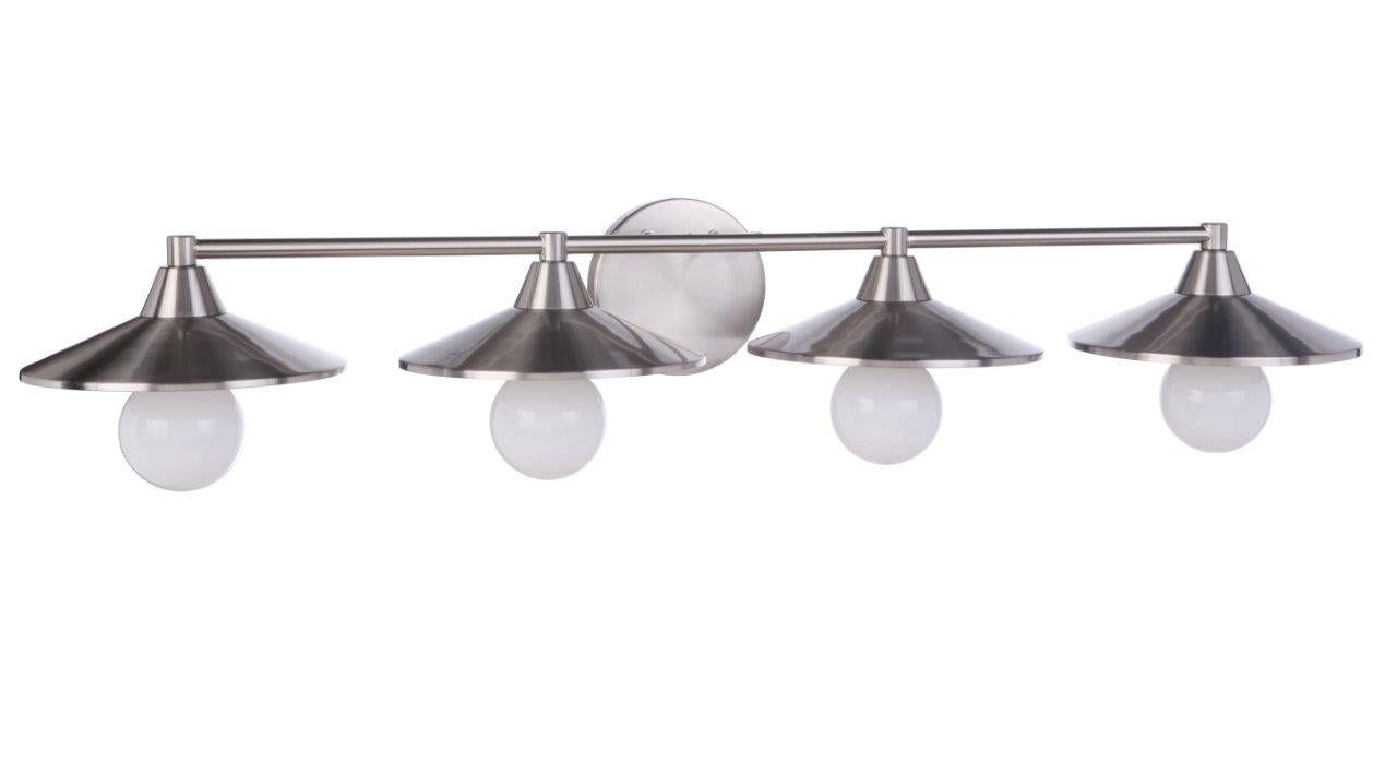 12537BNK4 - Isaac 4 Light 36" Wide Vanity Light - Brushed Nickel