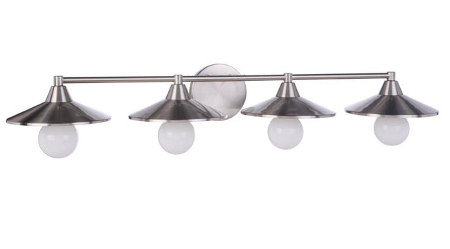 12537BNK4 - Isaac 4 Light 36" Wide Vanity Light - Brushed Nickel