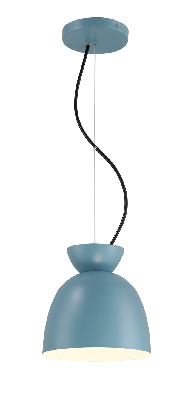 59191-DB - Ventura Dome 1 Light 7.5" Wide Mini Pendant - Dusty Blue