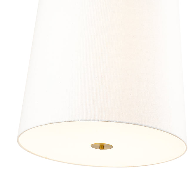 3501P24-MGLD - Weston 6 Light 24" Pendant - Modern Gold
