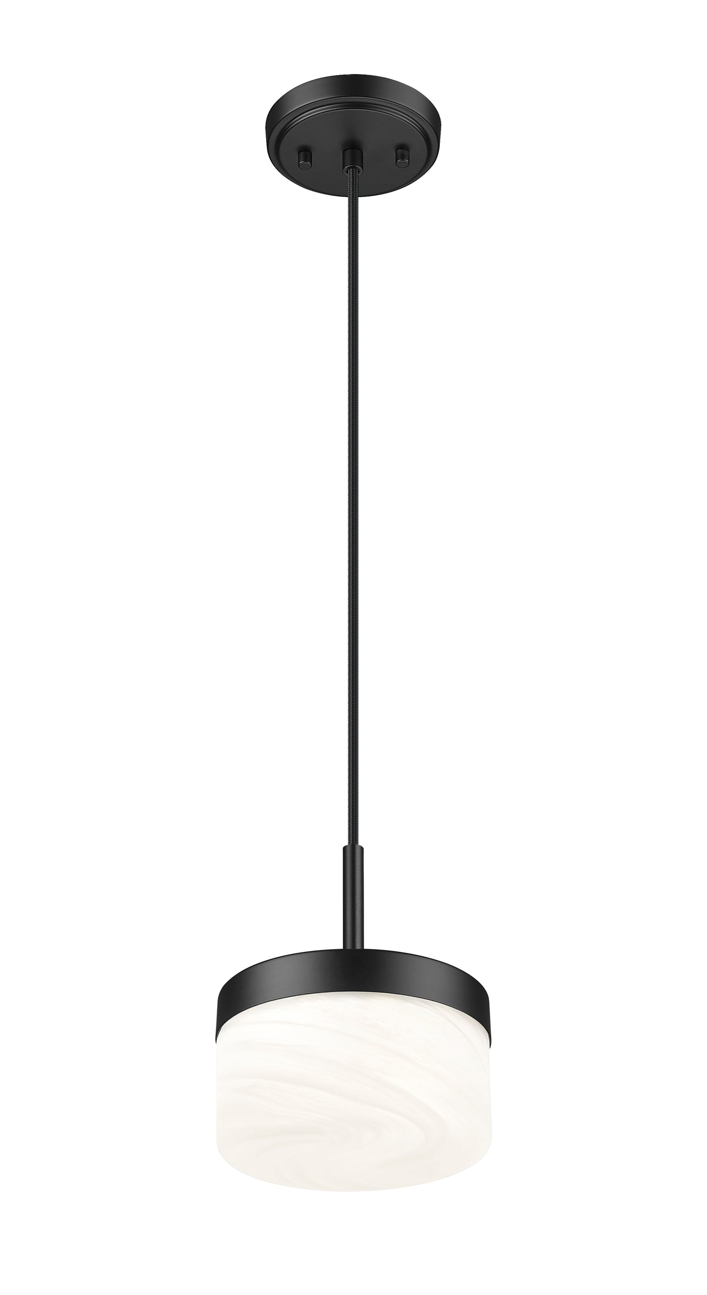 827P6-MB-LED - Renaud 1 Light 7" Pendant - Matte Black