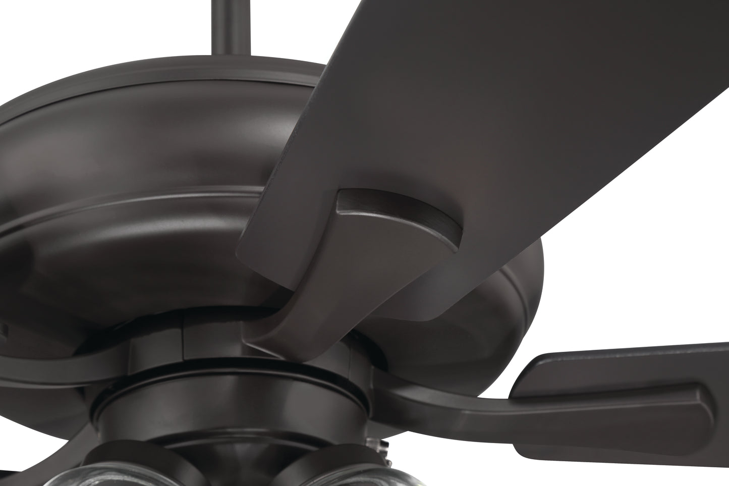 ECF104CBZ5-CBZWLN - Eos Clear 4 Light 52" 5 Blade Ceiling Fan with Light Kit - Classic Bronze