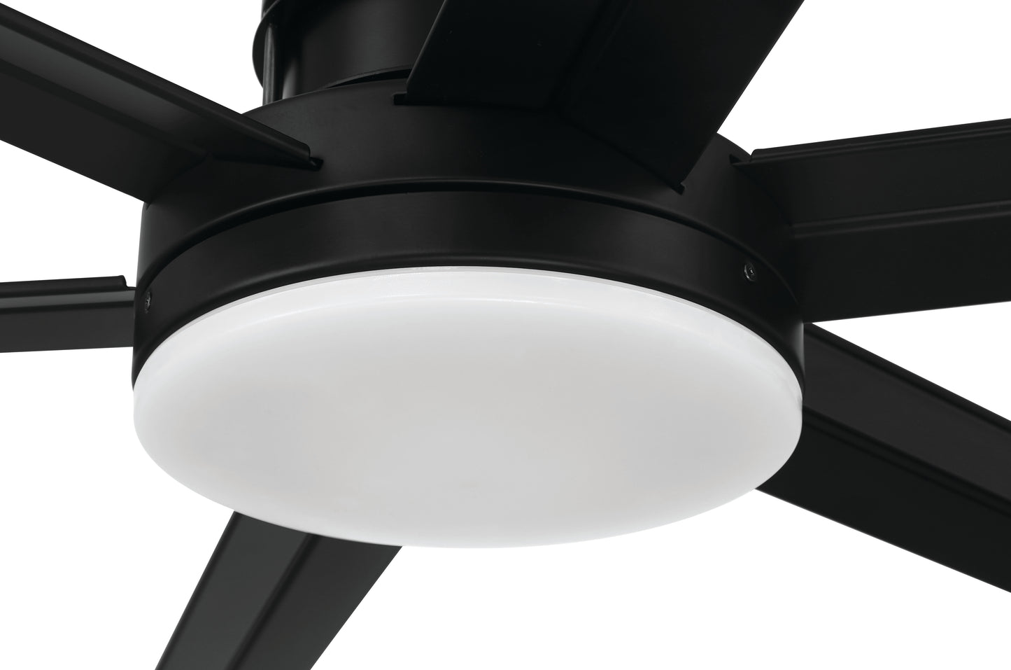 MND80FB6 - Mondo 80 Indoor/Outdoor 80" 6 Blade Indoor Outdoor Ceiling Fan with Light Kit - Flat Black