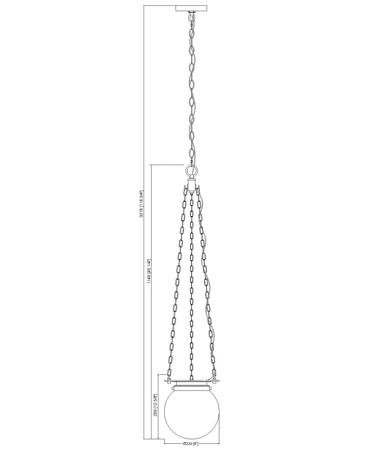 7506P9-MB - Calhoun 1 Light 9" Pendant - Matte black