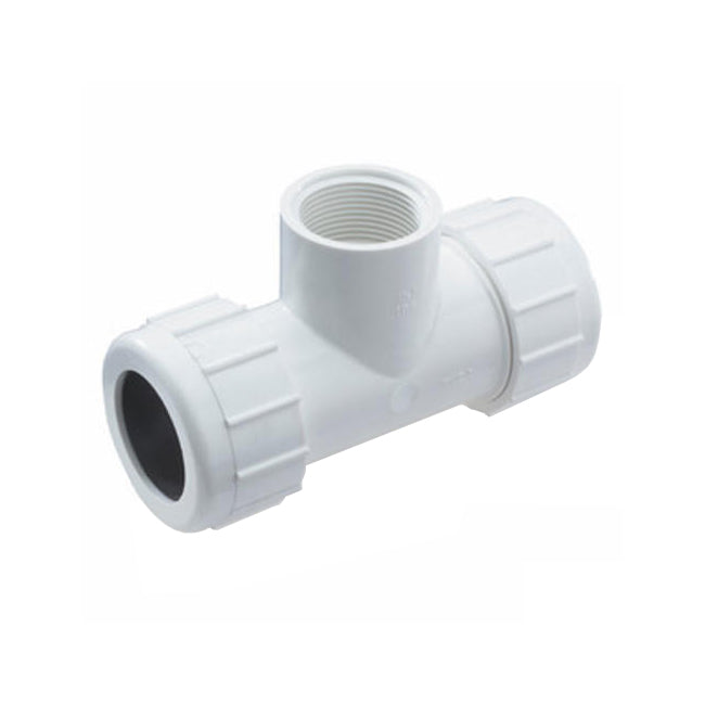 CPC-0750-T - 3/4" PVC Compression Coupling Tee