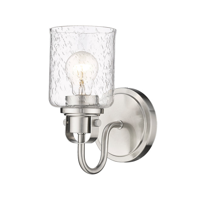 340-1S-BN - Kinsley 1 Light Wall 10" Sconce - Brushed Nickel