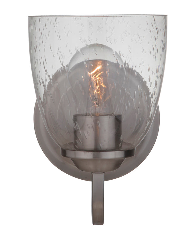 49901-BNK - Serene 1 Light 8.75" High Wall Sconce - Brushed Nickel