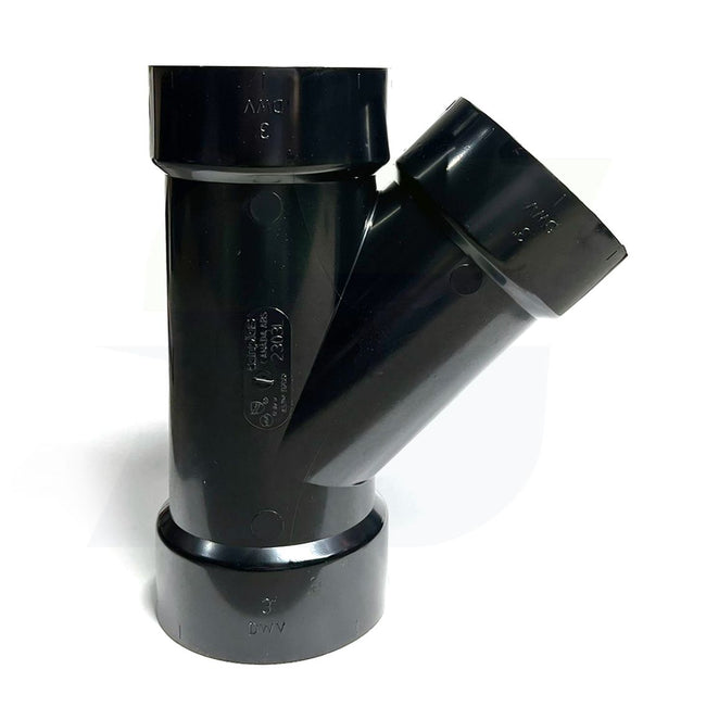 I090550 - 3" Hub ABS DWV 45 Degree Wye 5810