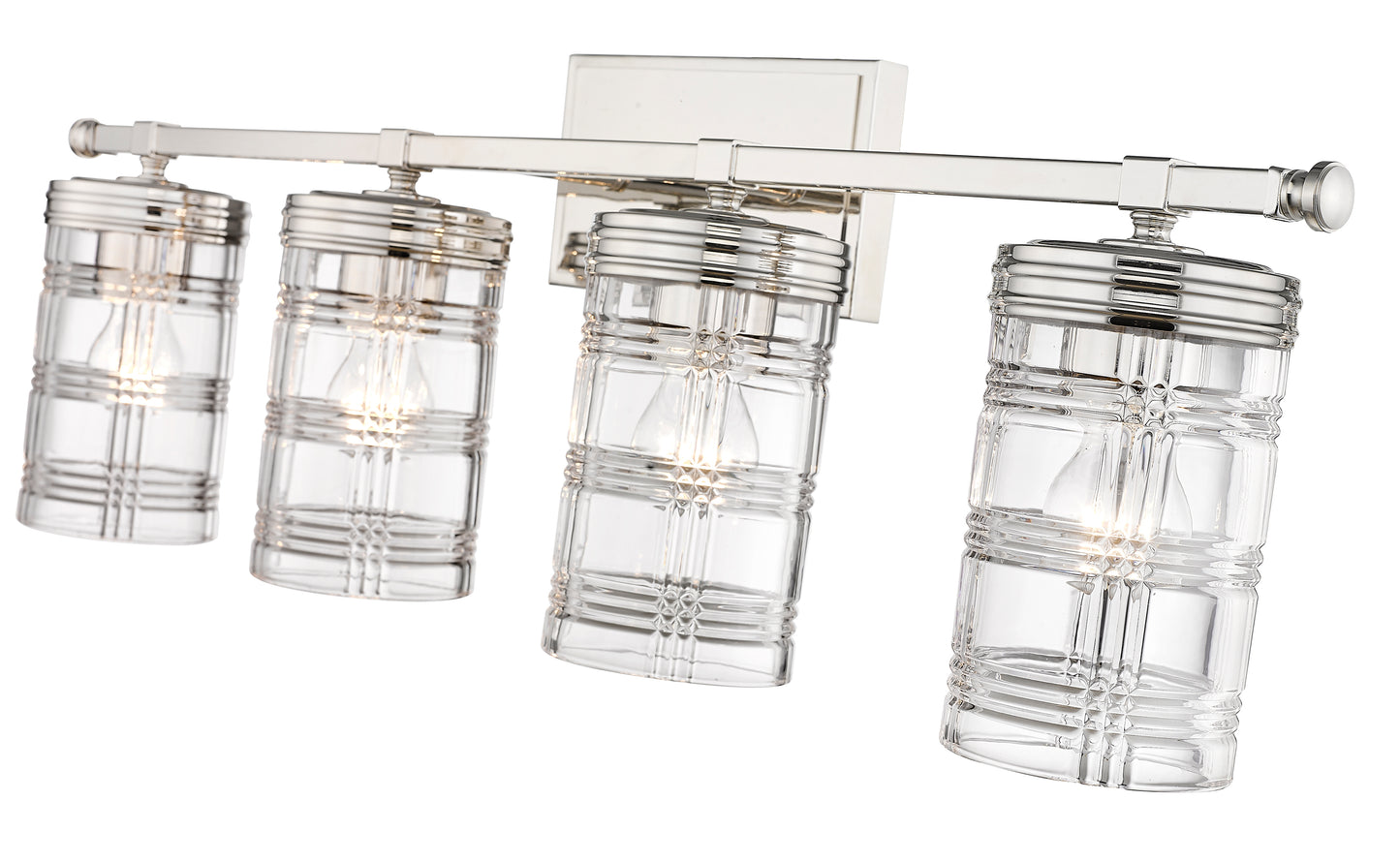 344-4V-PN - Archer 4 Light 33" Vanity - Polished Nickel