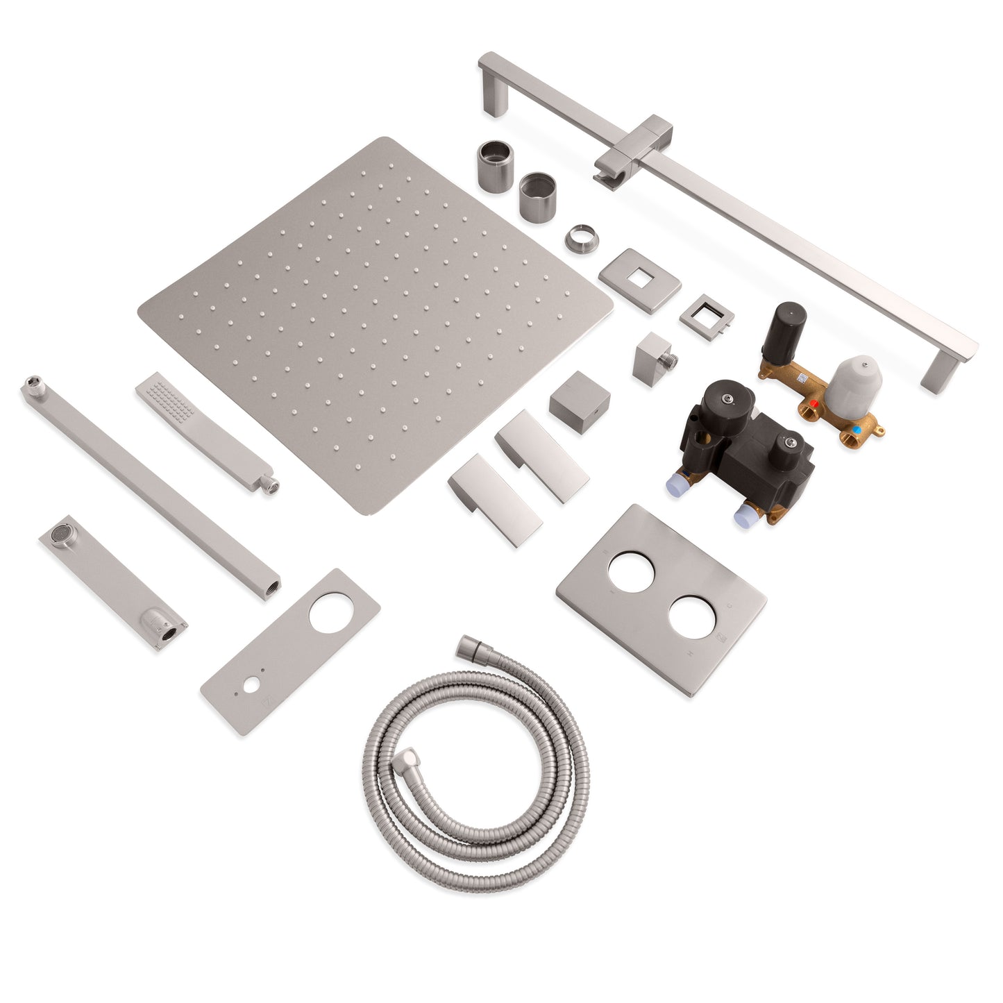 BLS-SHS16-BN - Bliss Rainfall Shower System with 16" Oversized Shower Head in Brushed Nickel
