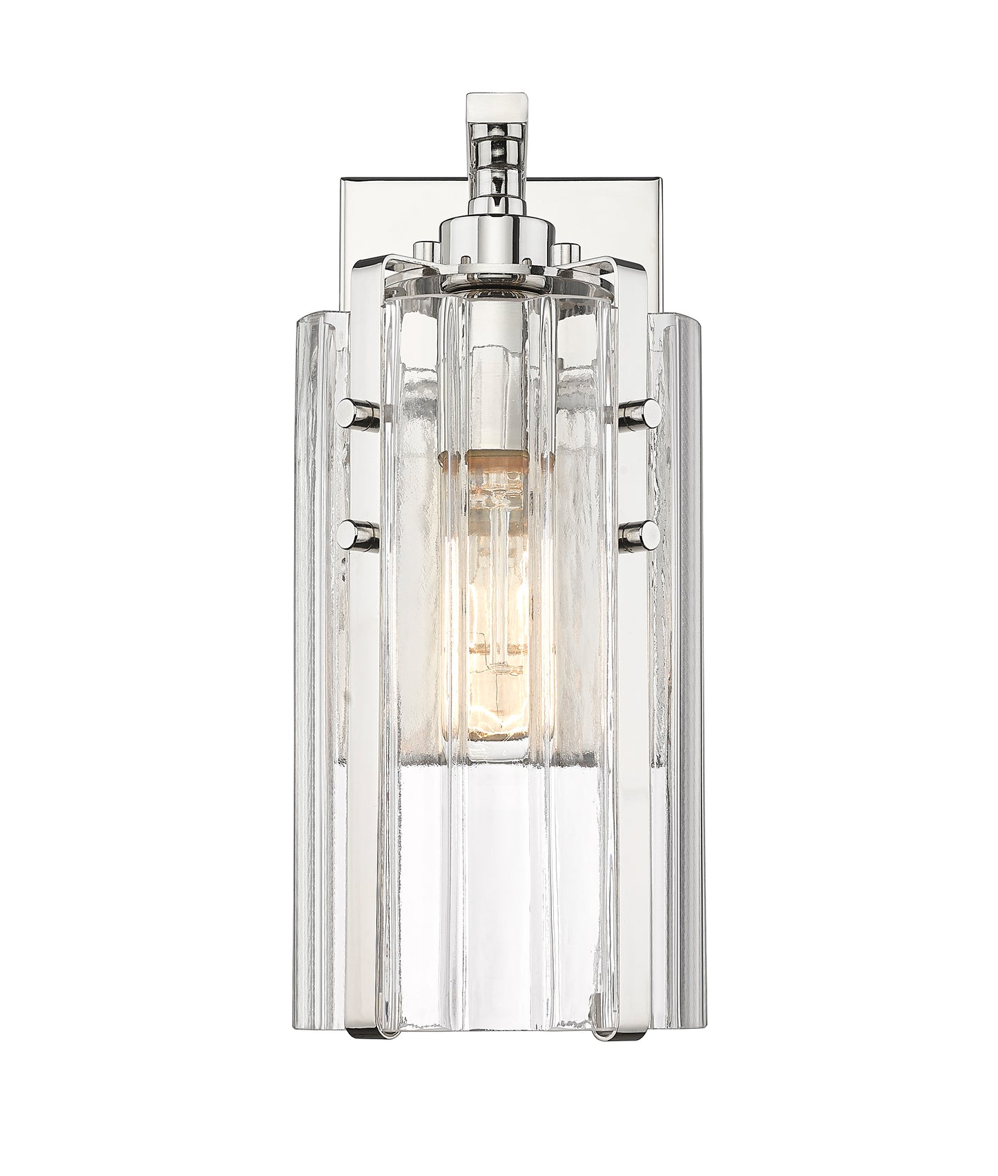 3036-1S-PN - Alverton 1 Light Wall 12" Sconce - Polished Nickel