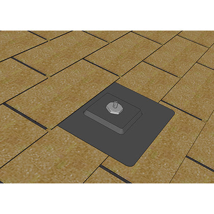 ZDSFA-15 AL BLK - Double Stud Flashing Assembly - Black - 20-Pack