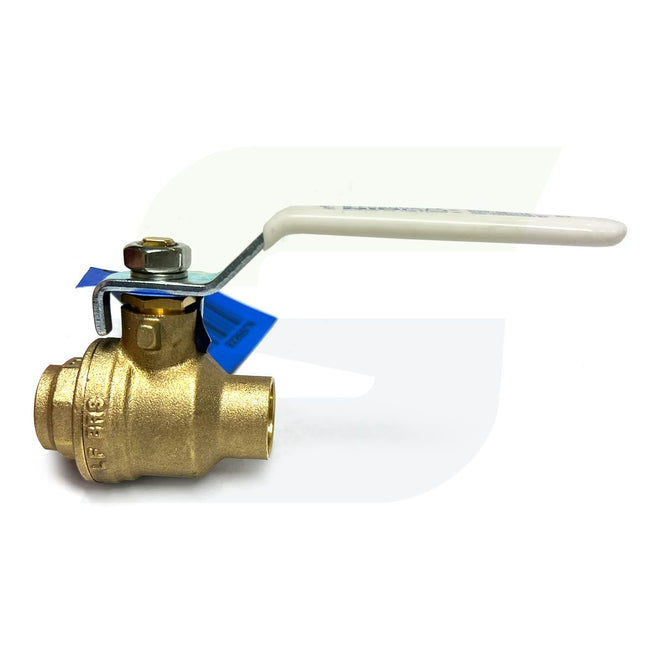 NJ998X6 - 1/2" Solder Lead-Free Ball Valve - S-FP-600A - brass