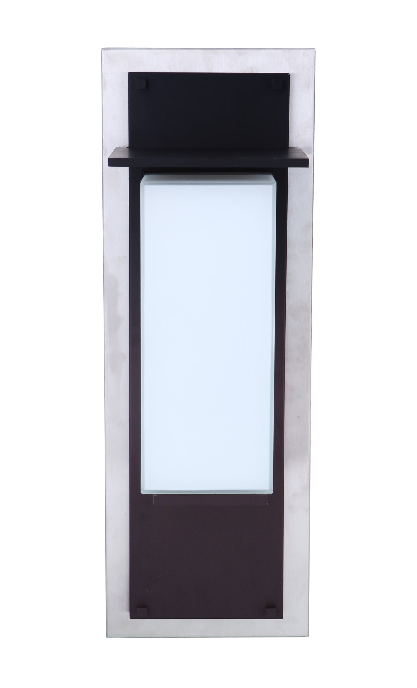 ZA2512-SSMN-LED - Heights 1 Light 20" High Outdoor Wall Lantern - Stainless Steel / Midnight