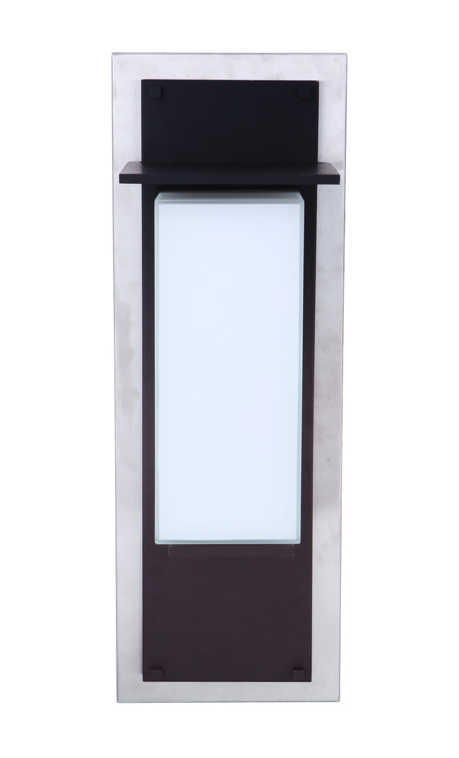 ZA2512-SSMN-LED - Heights 1 Light 20" High Outdoor Wall Lantern - Stainless Steel / Midnight