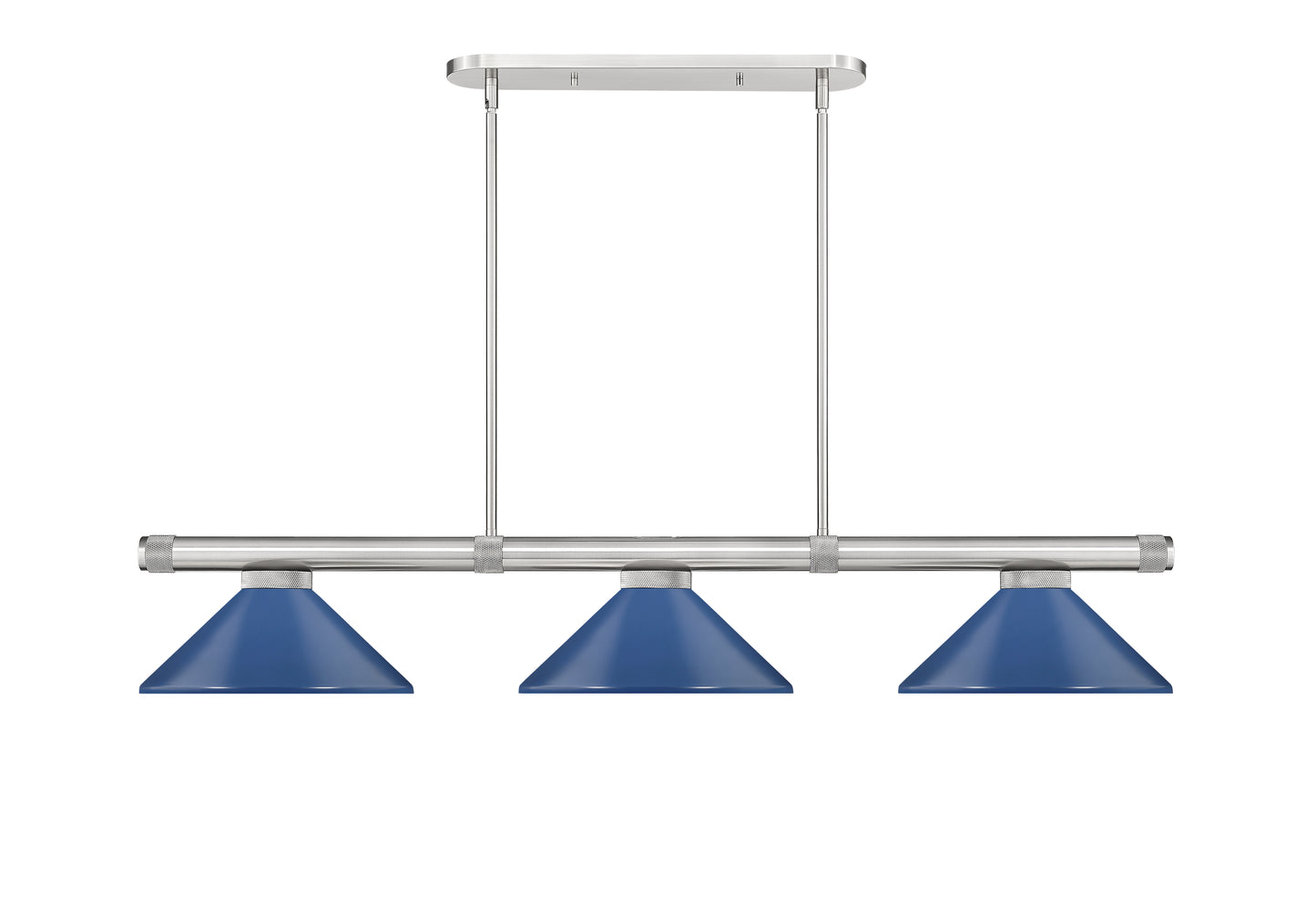 3050-3BN-MNB - Vanguard 3 Light 58" Billiard - Brushed Nickel