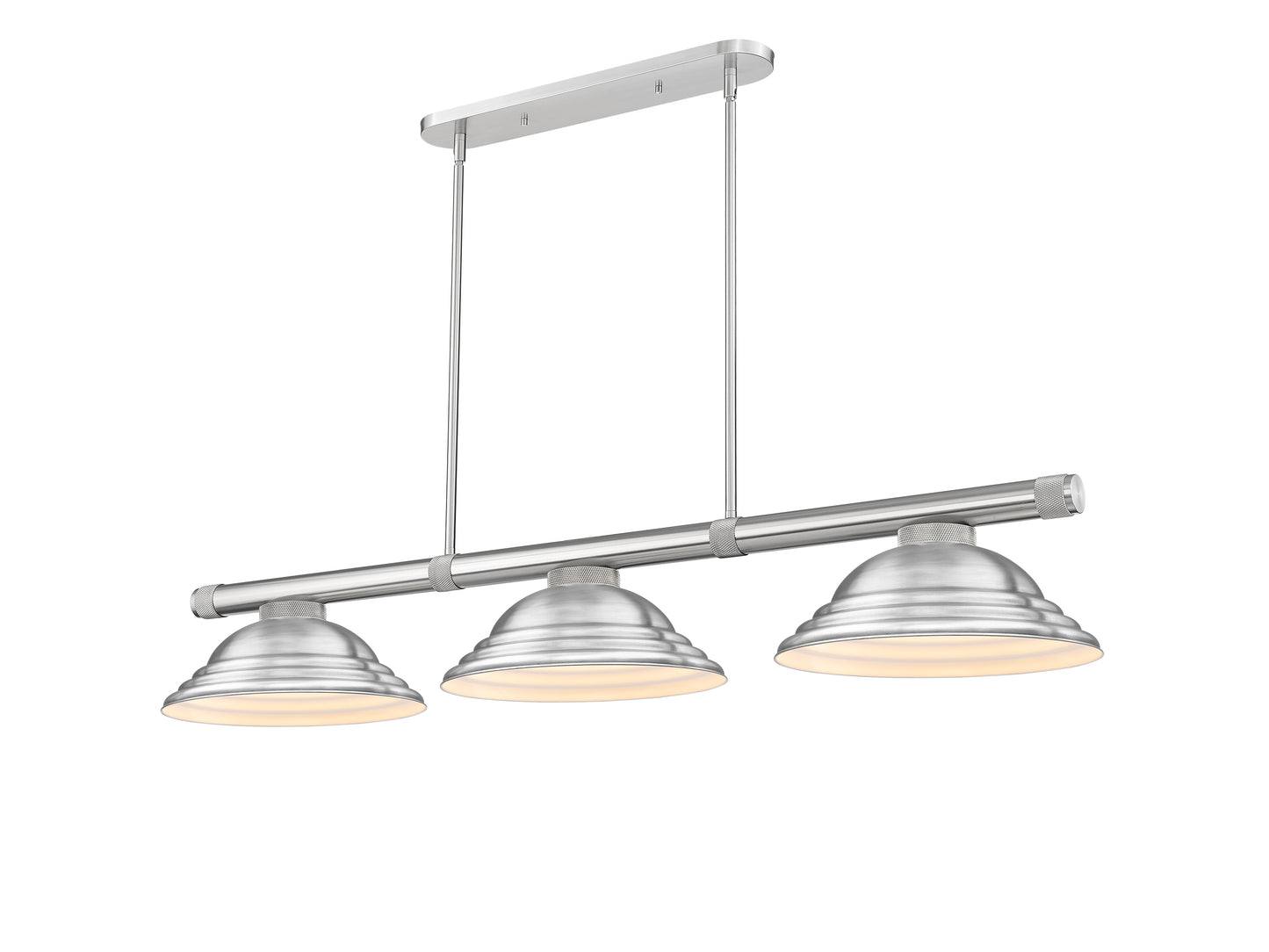 3050-3BN-SBN - Vanguard 3 Light 59" Billiard - Brushed Nickel