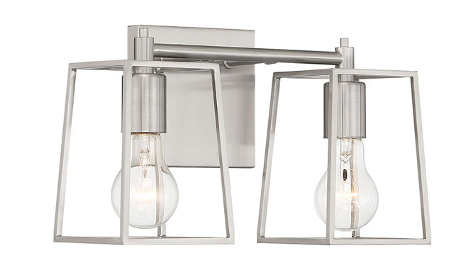 12113BNK2 - Dunn 2 Light 13.25" Wide Vanity Light - Brushed Nickel