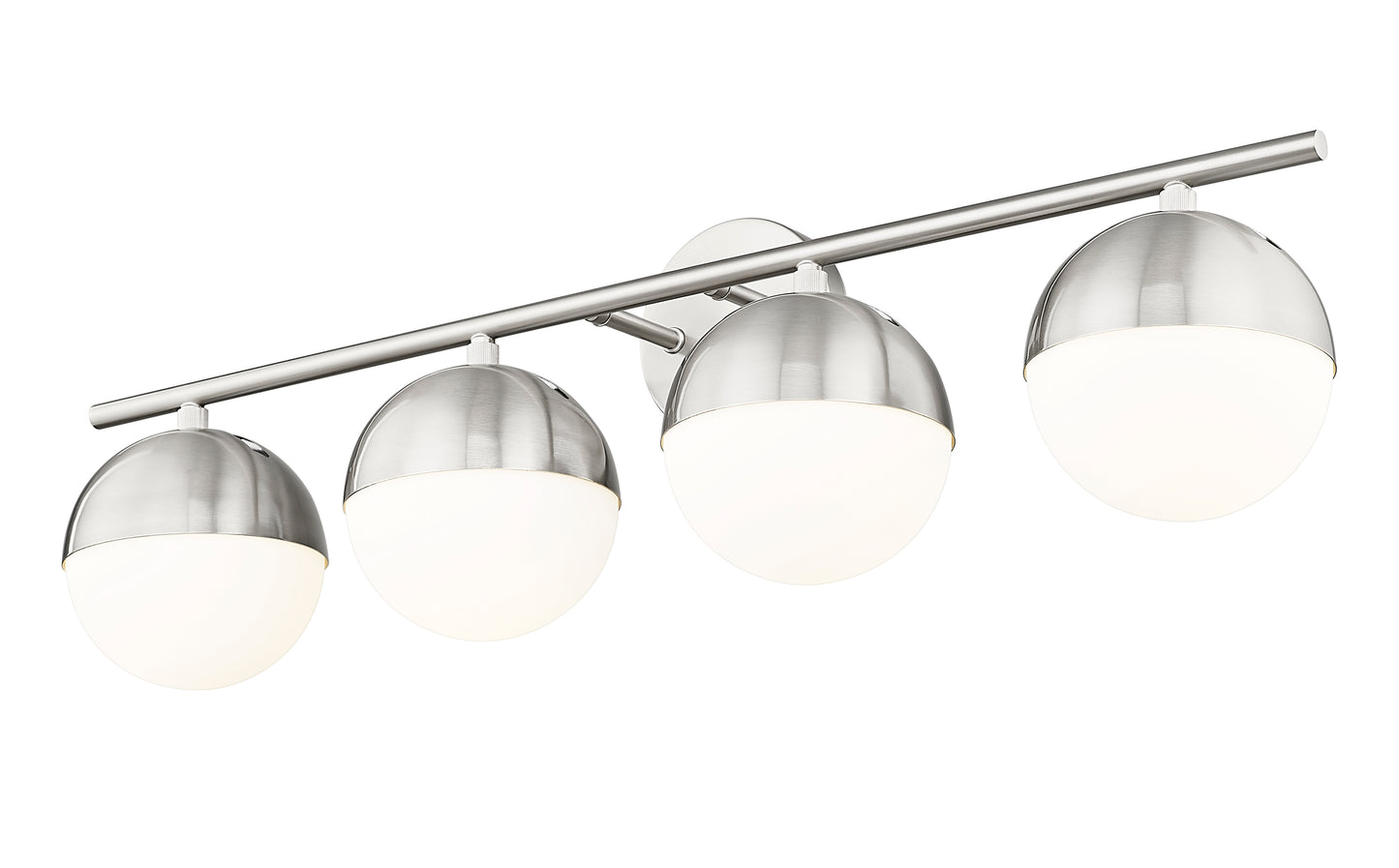 7517-4V-BN - Realm Sphere 4 Light 32" Vanity - Brushed Nickel