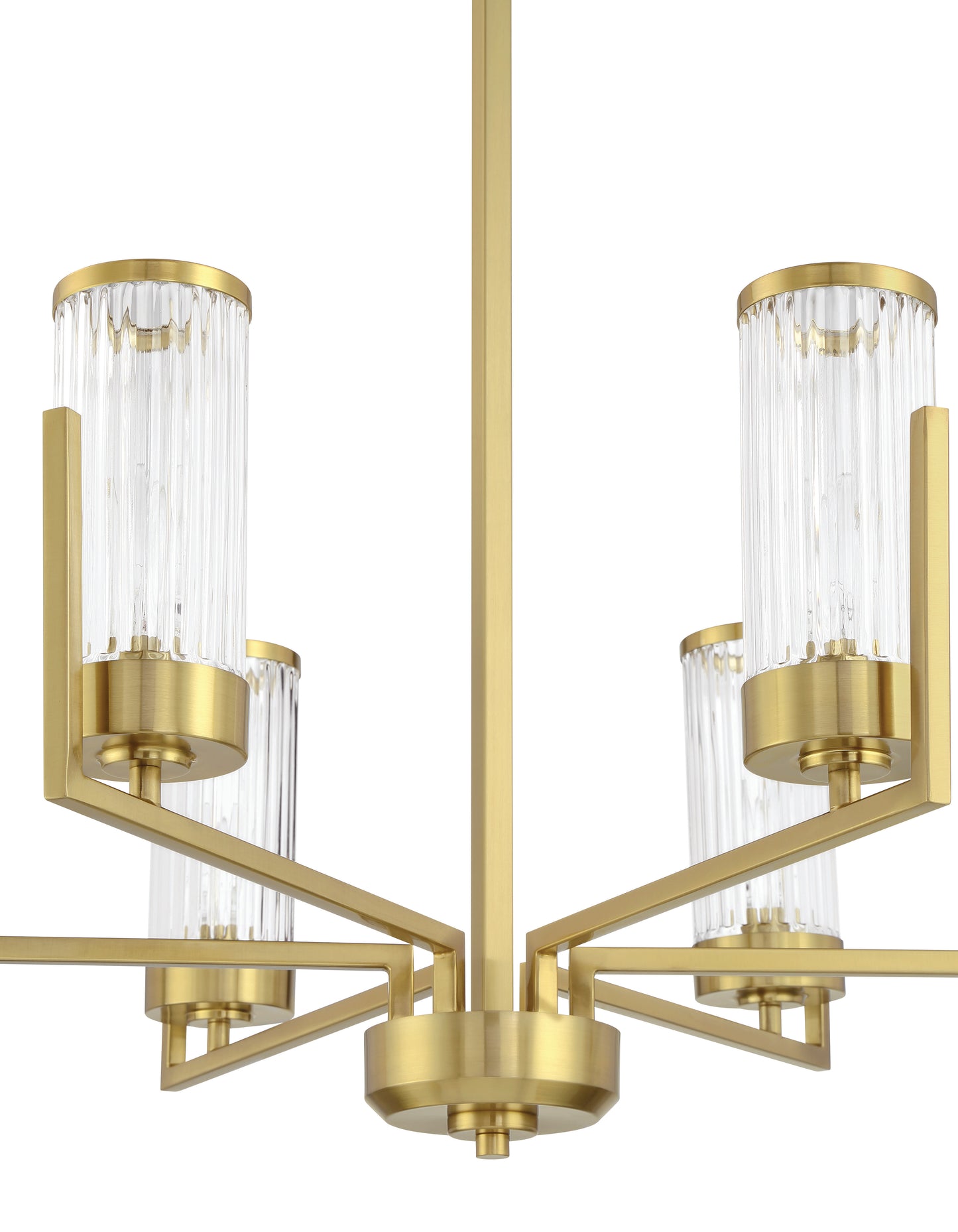 60126-SB - Whittley 6 Light 30" Wide Chandelier - Satin Brass