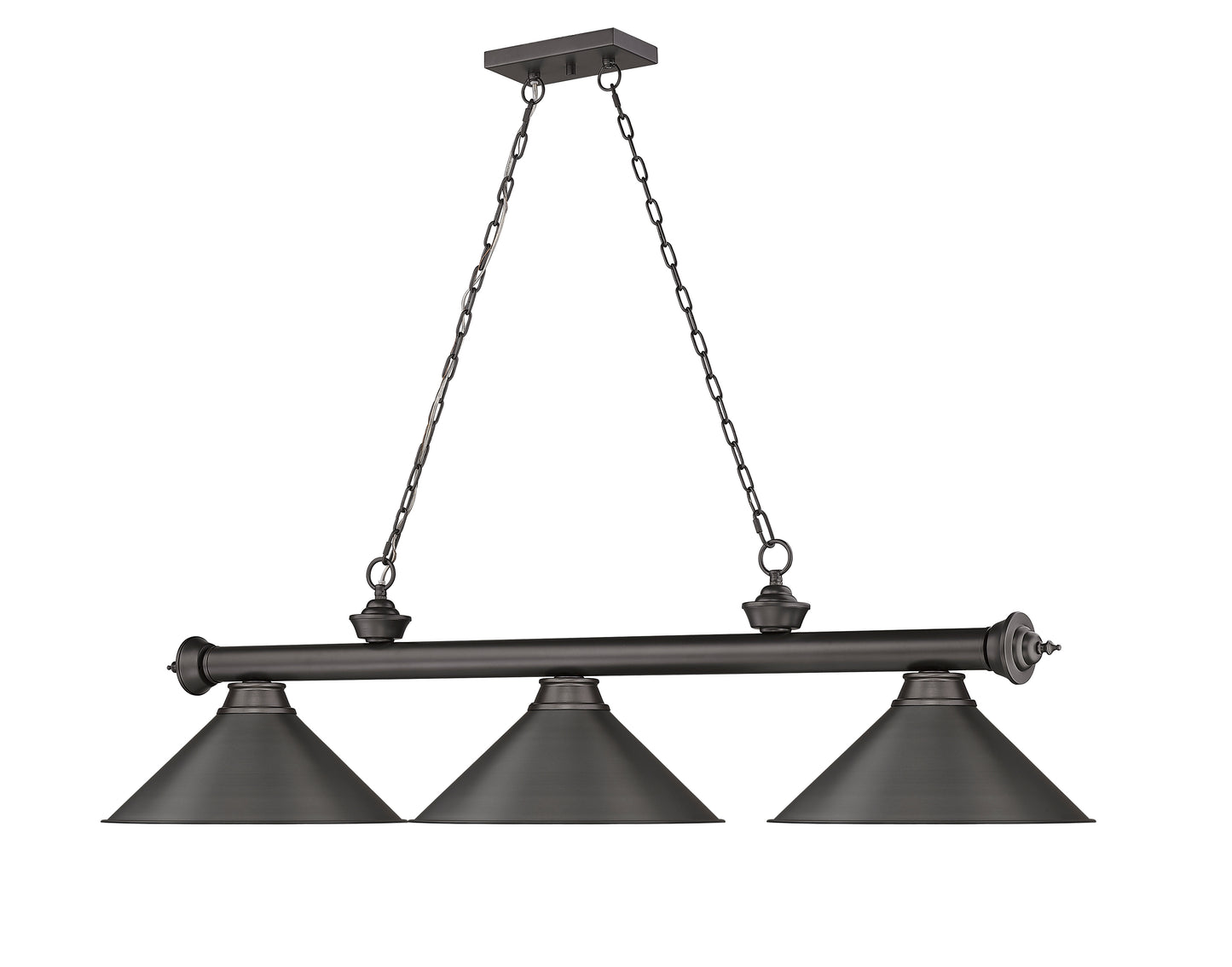 2306-3BRZ-BRZ15 - Cordon 3 Light 57" Billiard - Bronze