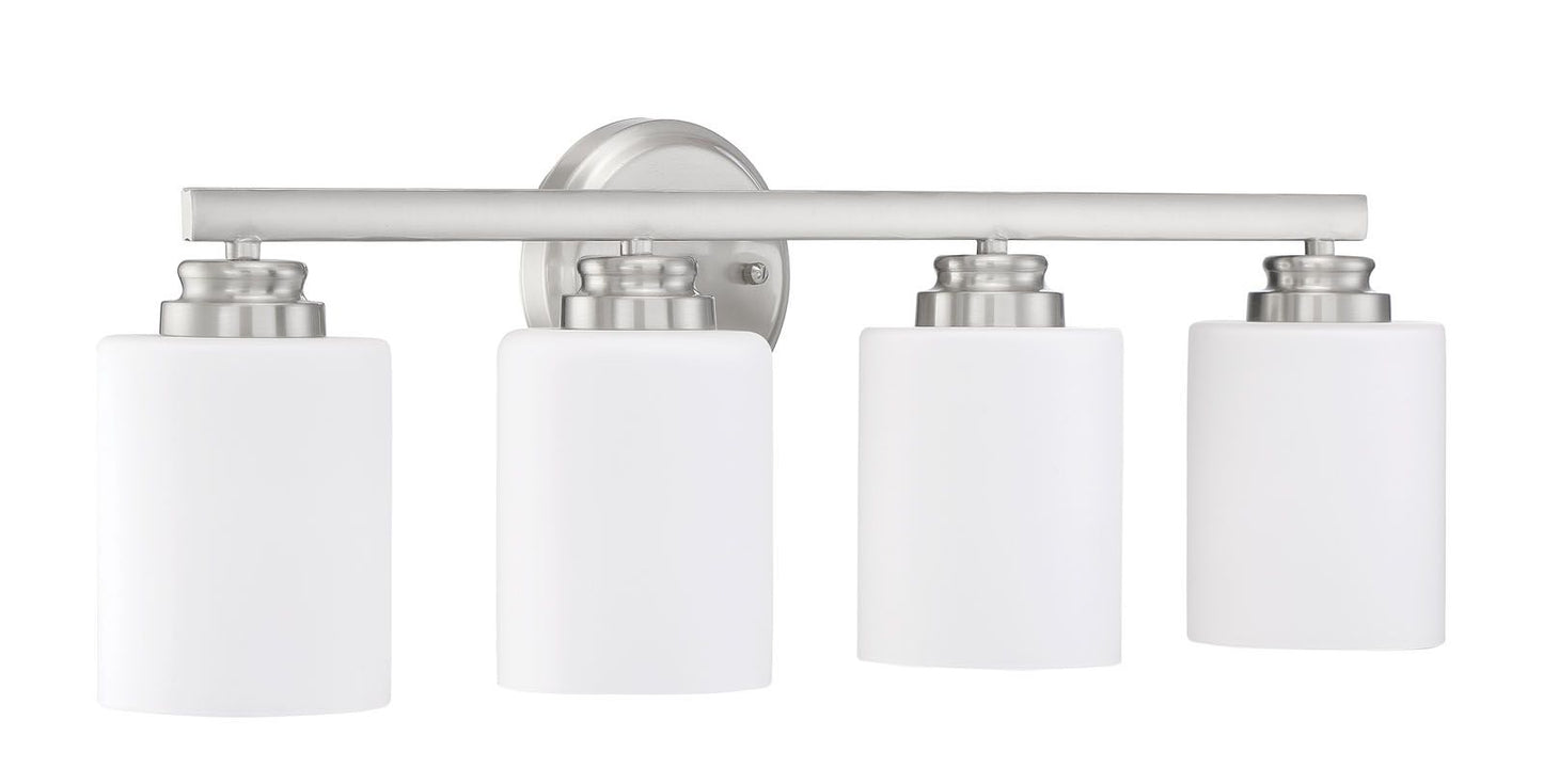 50504-BNK-WG - Bolden 4 Light 25" Wide Vanity Light - Brushed Nickel