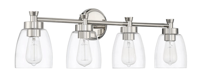 12730PLN4 - Henning 4 Light 30" Wide Vanity Light - Polished Nickel